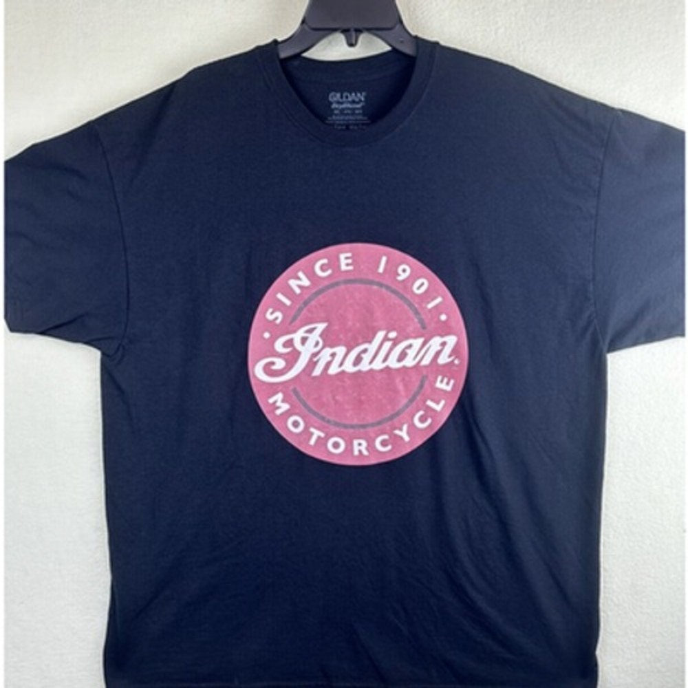 DryBlend Indian Motorcycle T-Shirt Mens 2XL Black Short Sleeve Graphic